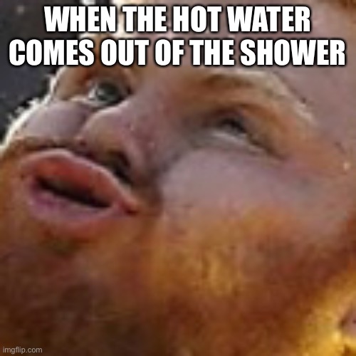 WHEN THE HOT WATER COMES OUT OF THE SHOWE | WHEN THE HOT WATER COMES OUT OF THE SHOWER | image tagged in lmao,funny | made w/ Imgflip meme maker