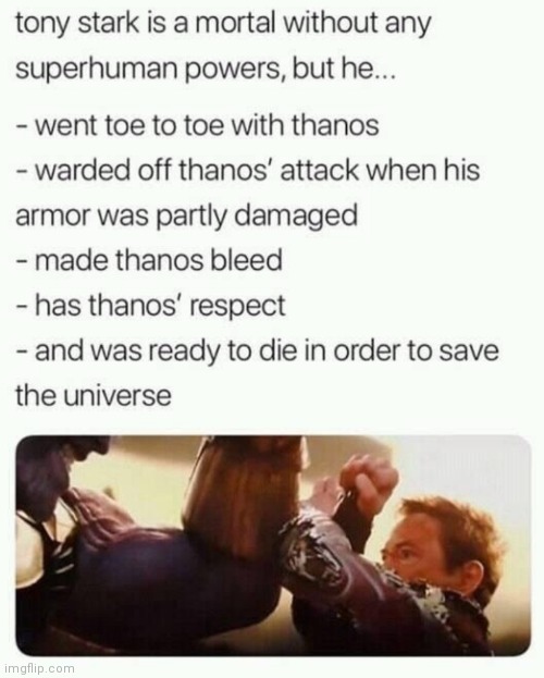 image tagged in marvel,iron man,thanos | made w/ Imgflip meme maker