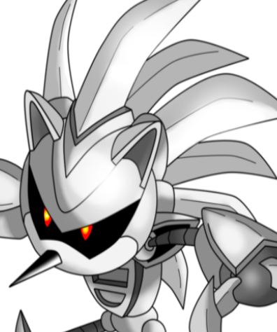 High Quality Silver sonic 3.0 head Blank Meme Template