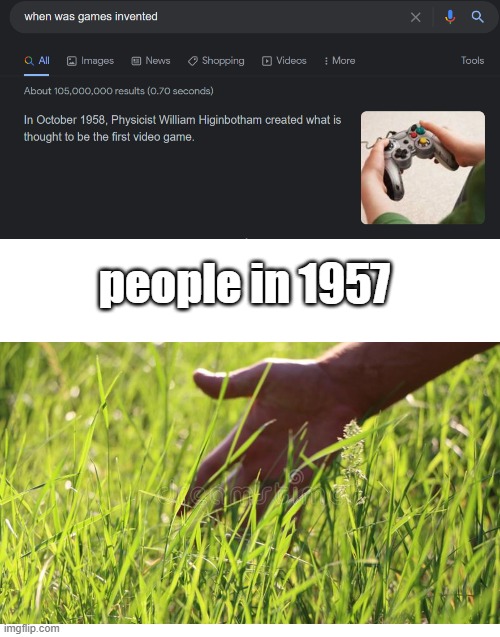 only if games didn't exist :troll: | people in 1957 | image tagged in blank white template | made w/ Imgflip meme maker