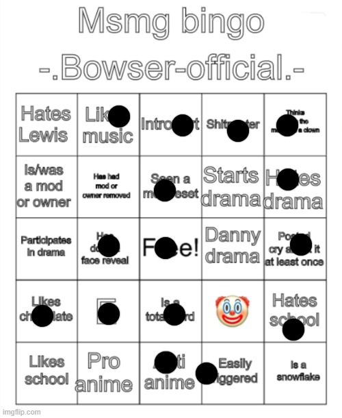 hahahahahahahahahah fml | image tagged in msmg bingo - bowser-official - version | made w/ Imgflip meme maker