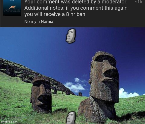 Bruh moai word with art | Sticker