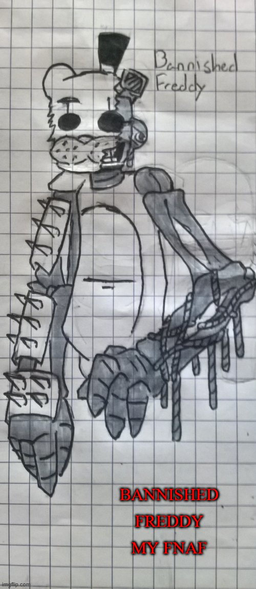 Bannished freddy | BANNISHED FREDDY MY FNAF | image tagged in bannished freddy | made w/ Imgflip meme maker