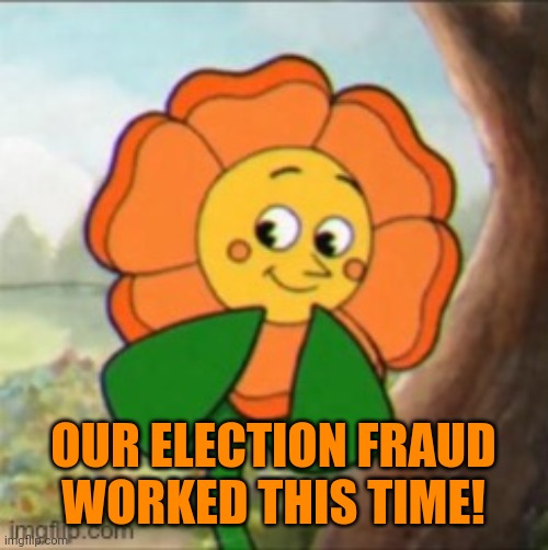 OUR ELECTION FRAUD
WORKED THIS TIME! | made w/ Imgflip meme maker