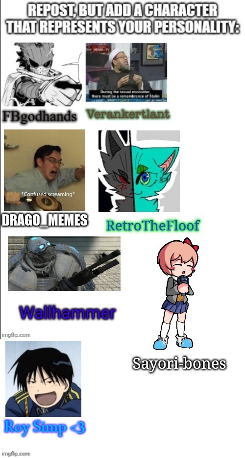 Roy piss all over me so I can sleep~~ >///w///< | Roy Simp <3 | made w/ Imgflip meme maker