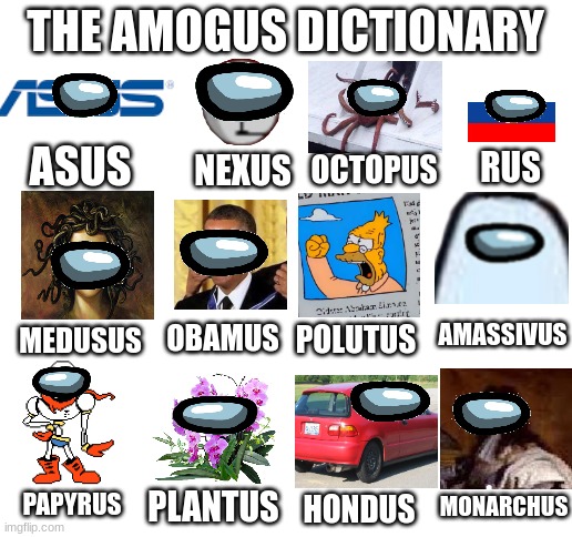 Amogus Dictionary 2 - Imgflip