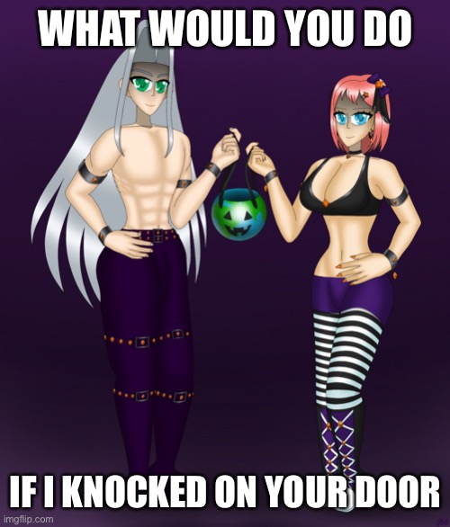 Might do a Sayori and Sephiroth parody afterward | WHAT WOULD YOU DO; IF I KNOCKED ON YOUR DOOR | image tagged in sayori and sephiroth | made w/ Imgflip meme maker