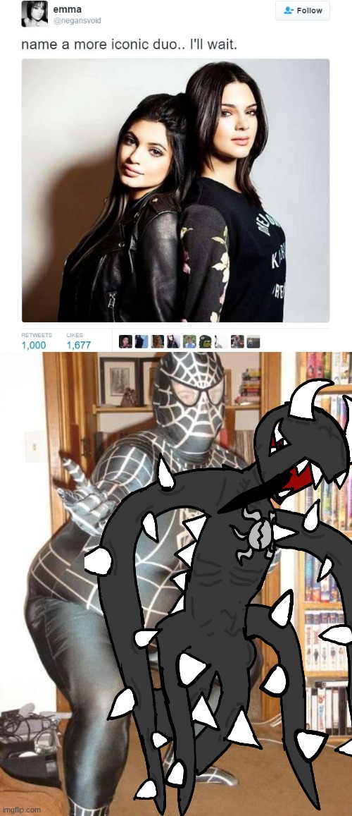 image tagged in name a more iconic duo,fat venom | made w/ Imgflip meme maker