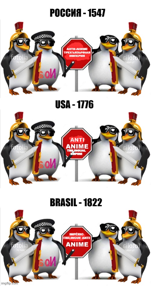 A present for our motherland | image tagged in anti-anime trilinguial empire russia flag,anti-anime trilingual empire usa flag,anti-anime trilinguial empire brazil flag | made w/ Imgflip meme maker