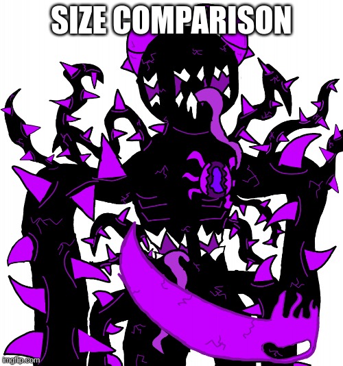 God Consumer Spike | SIZE COMPARISON | image tagged in god consumer spike | made w/ Imgflip meme maker