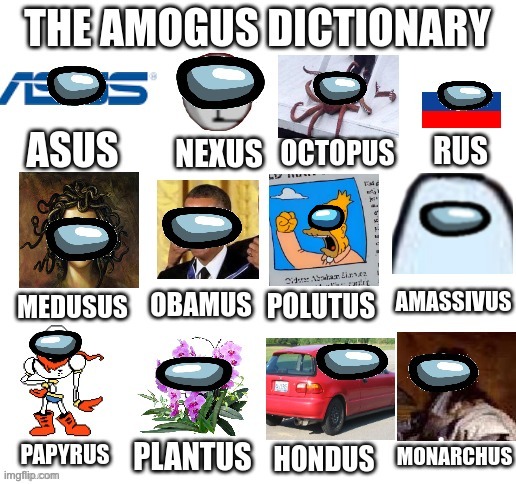 Amogus Dictionary 5 (Fixed) | made w/ Imgflip meme maker