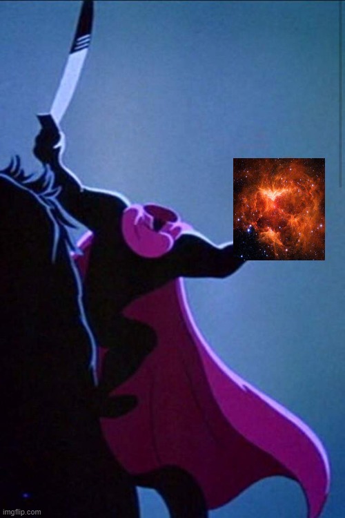 The Headless Horseman and the Jack O' Lantern Nebula | image tagged in headless horseman,astronomy | made w/ Imgflip meme maker