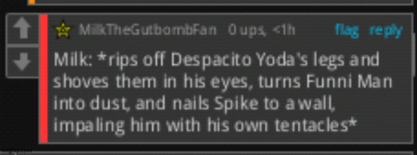 Milk being a savage | image tagged in milk being a savage | made w/ Imgflip meme maker