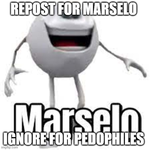 Marselo | REPOST FOR MARSELO; IGNORE FOR PEDOPHILES | image tagged in marselo | made w/ Imgflip meme maker