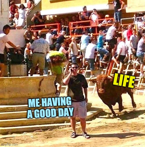 LIFE ME HAVING A GOOD DAY | made w/ Imgflip meme maker