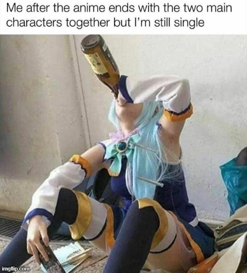 :,( | image tagged in anime,is my life,whyyy,crazy cat gf,where are you | made w/ Imgflip meme maker