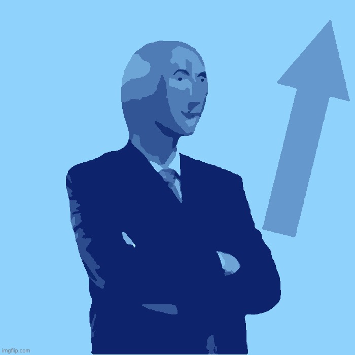 Blue stonks guy | image tagged in blue stonks guy | made w/ Imgflip meme maker