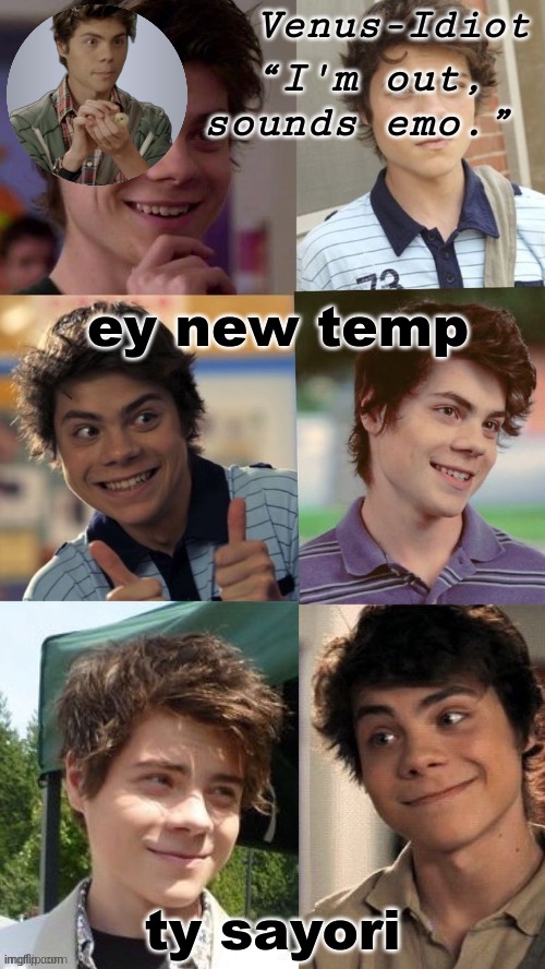 benny temp (ty sayori) | ey new temp; ty sayori | image tagged in yes | made w/ Imgflip meme maker