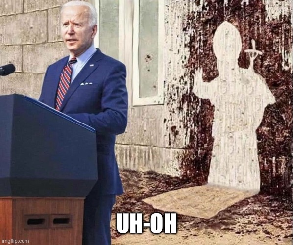 Biden shits on the Pope | UH-OH | image tagged in biden shits on the pope | made w/ Imgflip meme maker