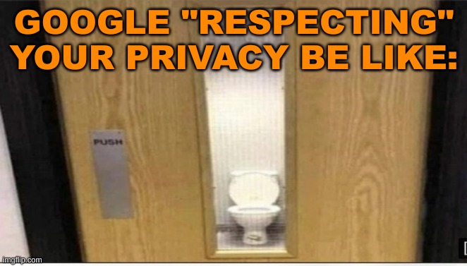 GOOGLE "RESPECTING" YOUR PRIVACY BE LIKE: | image tagged in google,privacy,lol | made w/ Imgflip meme maker