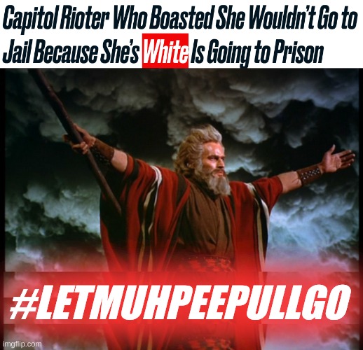 follow the bible | #LETMUHPEEPULLGO | image tagged in moses let my people go,conservative hypocrisy,white nationalism,qanon,white privilege,january 6 | made w/ Imgflip meme maker