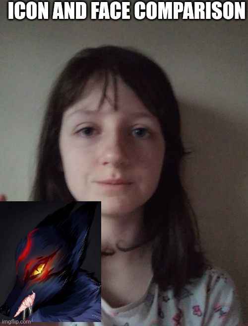 FACE REVEEEAAALL!!!! (i look weird) |  ICON AND FACE COMPARISON | image tagged in blank white template | made w/ Imgflip meme maker