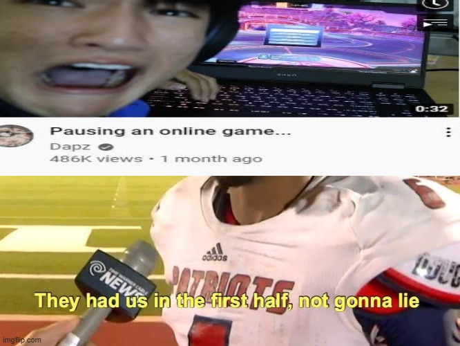pausing an online game is real | image tagged in memes | made w/ Imgflip meme maker