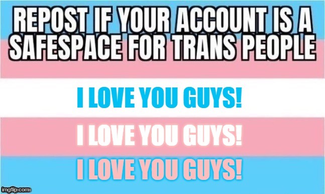 YOU ARE VALID!!!!!! Plus, I fall under this umbrella(Demi-girl) so OF COURSE my account is safe! | made w/ Imgflip meme maker