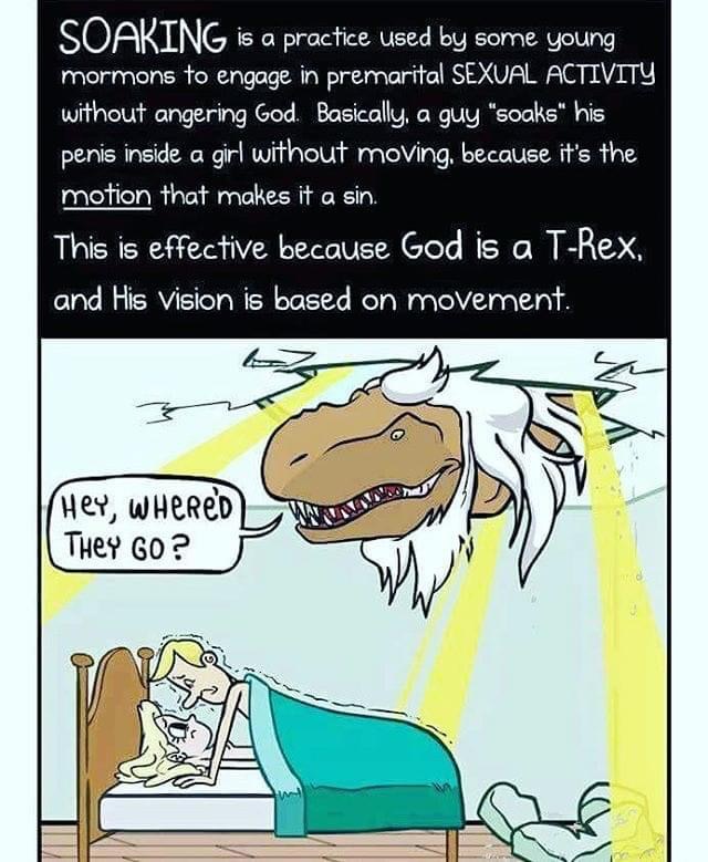 High Quality God is a t-rex Blank Meme Template