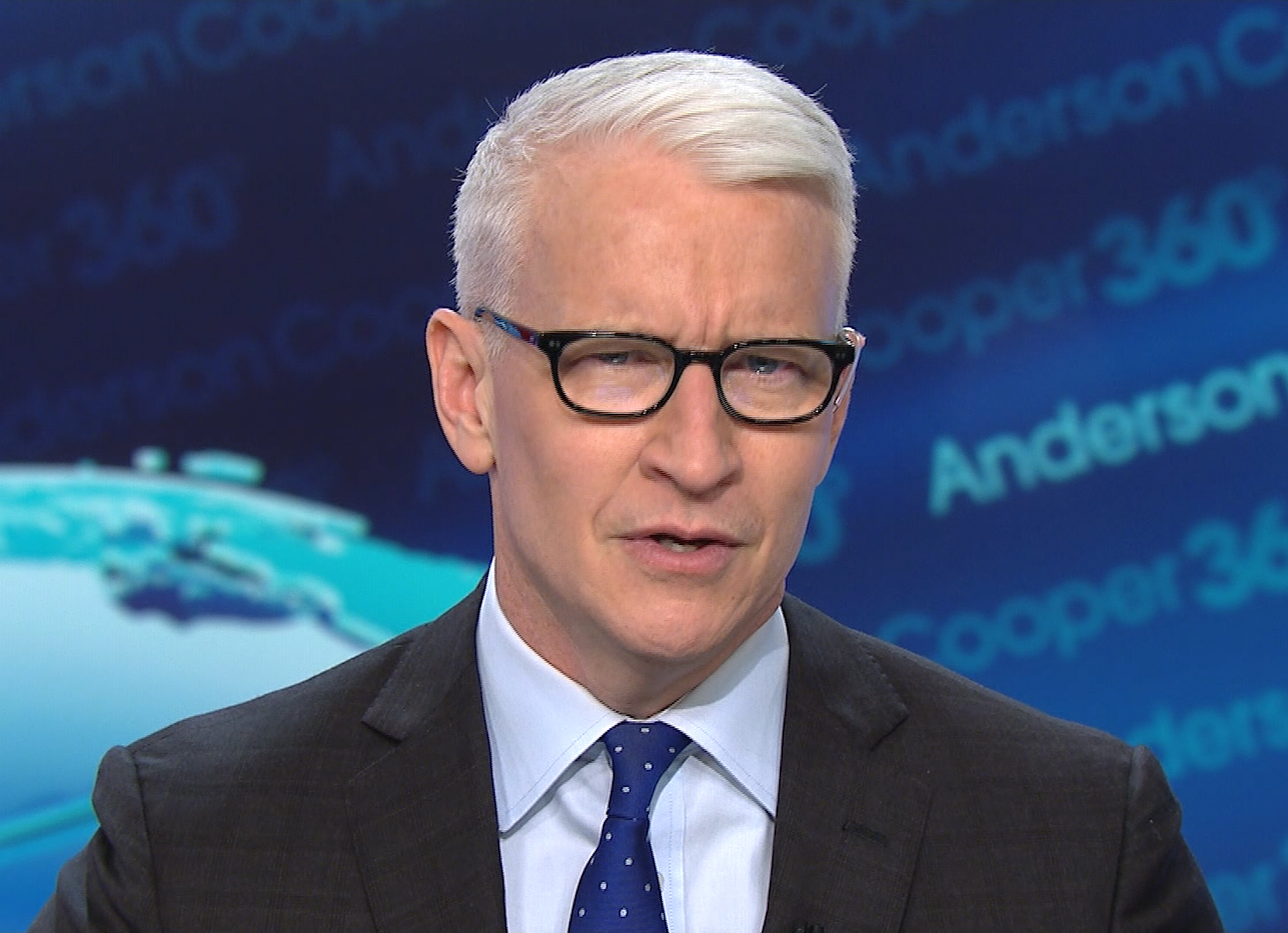 High Quality Anderson Cooper Blank Meme Template