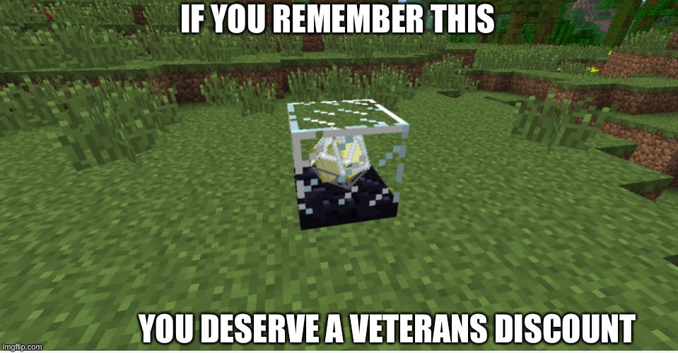 Oof right in the childhood | IF YOU REMEMBER THIS; YOU DESERVE A VETERANS DISCOUNT | image tagged in memes,minecraft | made w/ Imgflip meme maker