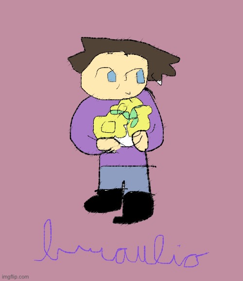 (Made with ibis paint x on iphone)For my roblox friend braulio. Hope you feel better. | image tagged in gift | made w/ Imgflip meme maker
