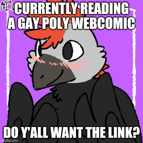 Its epic lol | CURRENTLY READING A GAY POLY WEBCOMIC; DO Y'ALL WANT THE LINK? | image tagged in happy raptor | made w/ Imgflip meme maker