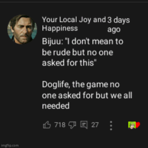 Tbh the game was pretty messed up and he said it was borderline furry | made w/ Imgflip meme maker