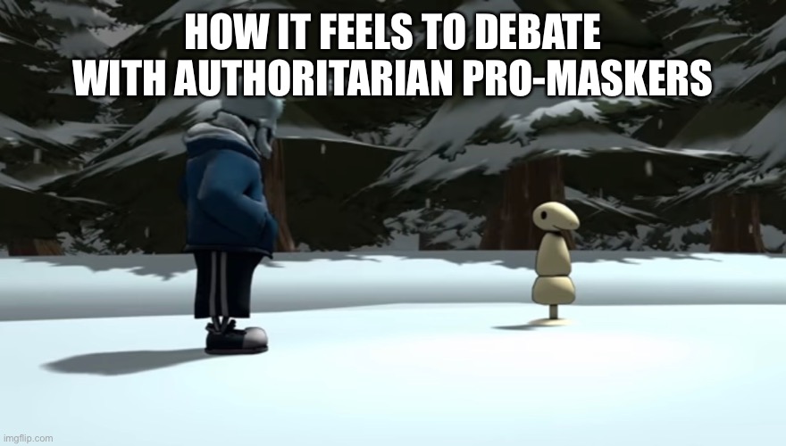 That moment when ??? | HOW IT FEELS TO DEBATE WITH AUTHORITARIAN PRO-MASKERS | image tagged in undertale,sans undertale,sheep,sheeple | made w/ Imgflip meme maker
