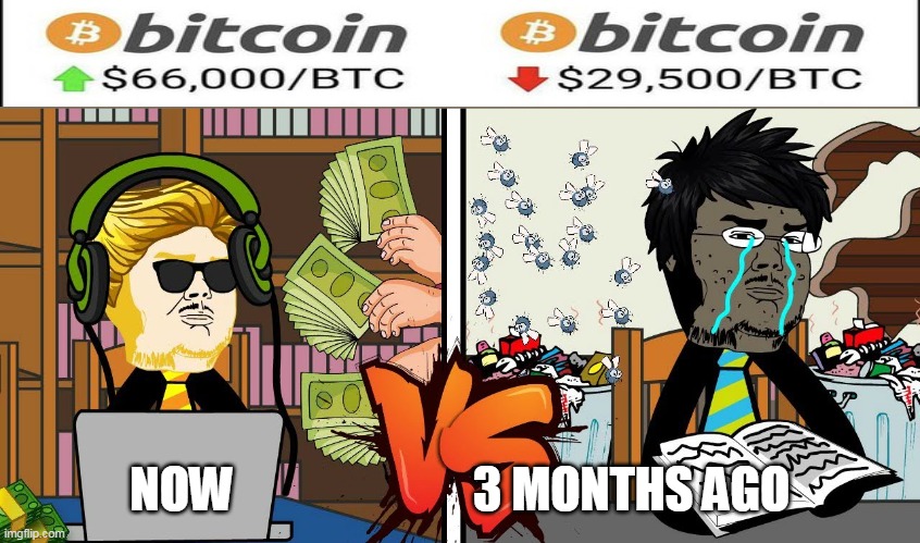 NOW                         3 MONTHS AGO | made w/ Imgflip meme maker