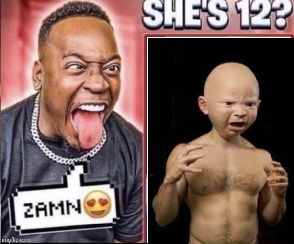 zamn THE BABY'S 12? | image tagged in zamn | made w/ Imgflip meme maker
