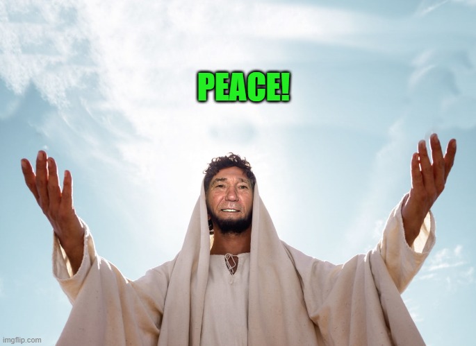 peace | PEACE! | image tagged in peace | made w/ Imgflip meme maker