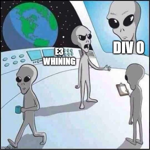 DIV O; E3 WHINING | made w/ Imgflip meme maker