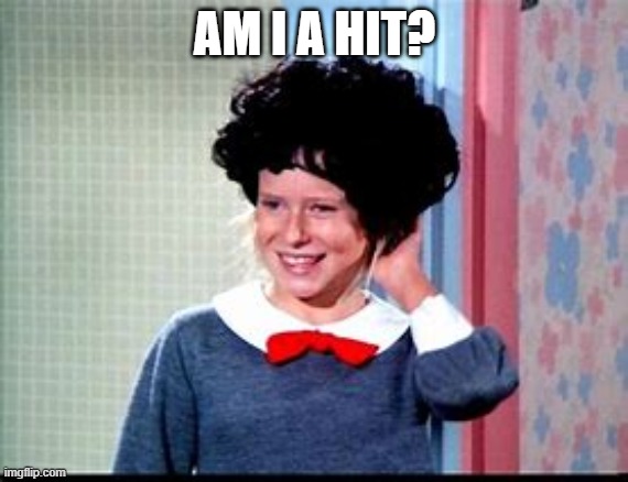 AM I A HIT? | image tagged in the brady bunch,girls,funny,tv | made w/ Imgflip meme maker