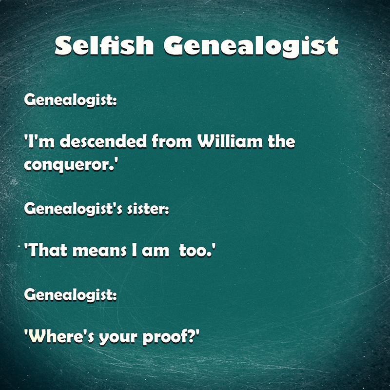Selfish Genealogist Blank Meme Template