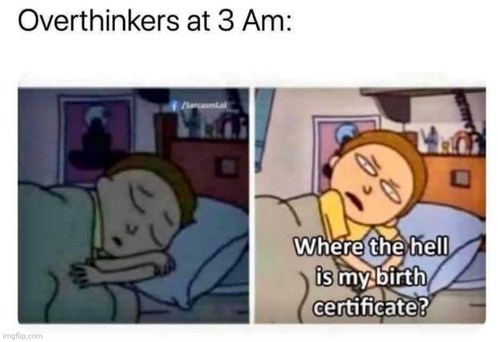 image tagged in memes,rick and morty,overthinkers | made w/ Imgflip meme maker