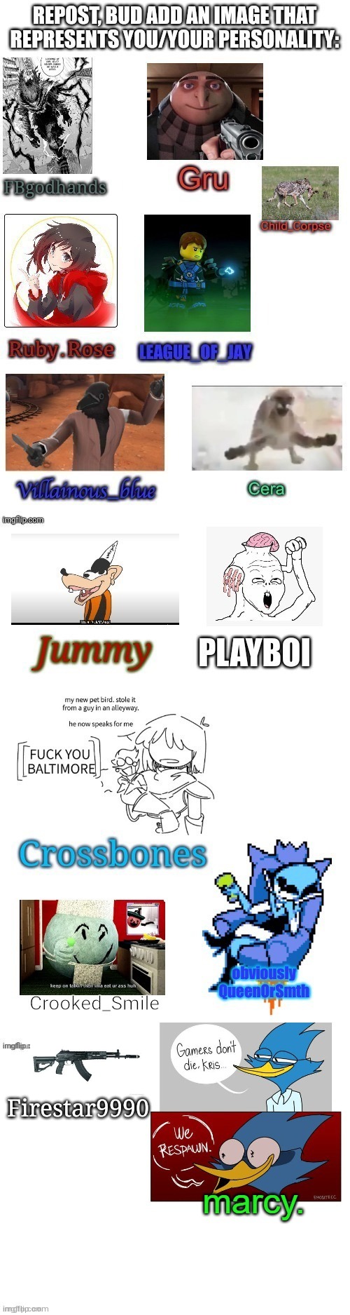 Firestar9990 | made w/ Imgflip meme maker