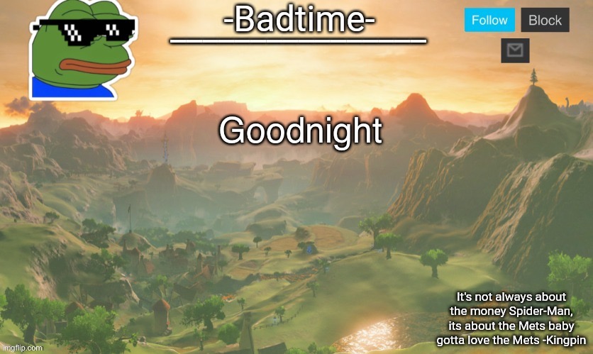 The randomest announcement | Goodnight | image tagged in the randomest announcement | made w/ Imgflip meme maker