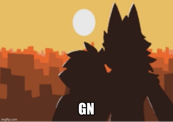 Puro and human sunset | GN | image tagged in puro and human sunset | made w/ Imgflip meme maker