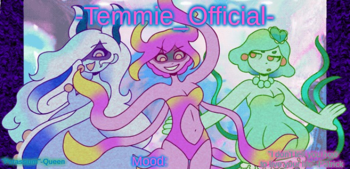 -Temmie_Official- announcement template Blank Meme Template