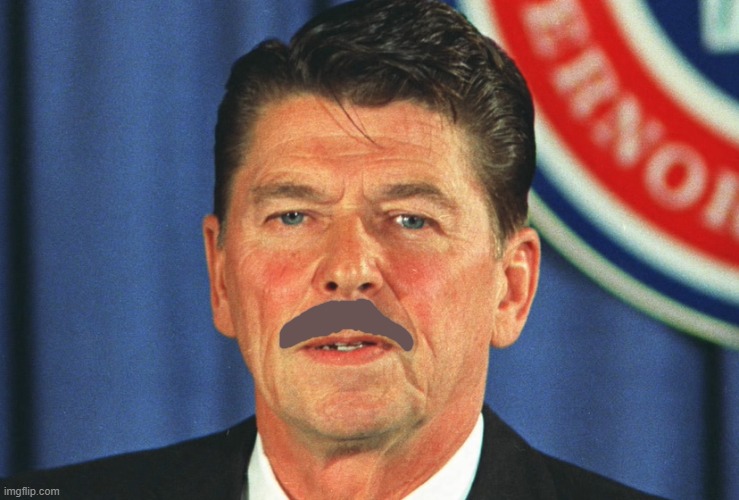 Ronald Reagan but he's now 10x more popular | made w/ Imgflip meme maker