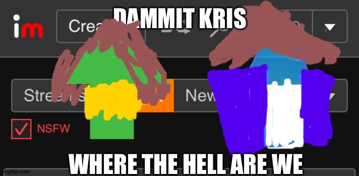 DAMMIT KRIS WHERE THE HELL ARE WE | made w/ Imgflip meme maker