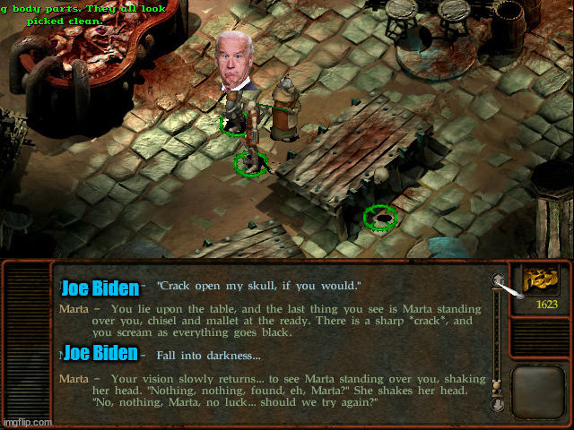Nothing There | Joe Biden; Joe Biden | image tagged in biden,planescape torment | made w/ Imgflip meme maker