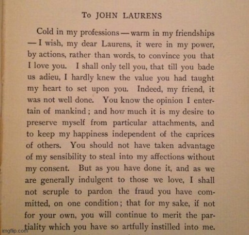 a letter from alexander hamilton to john laurens Imgflip